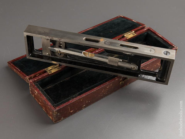 Minty STARRETT Inclinometer Level in Custom Velvet Lined Box - 88463
