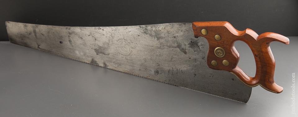 RARE 10 point 26 inch Crosscut SIMONDS No. 8A Hand Saw with Patent Guard NEAR MINT - 88470