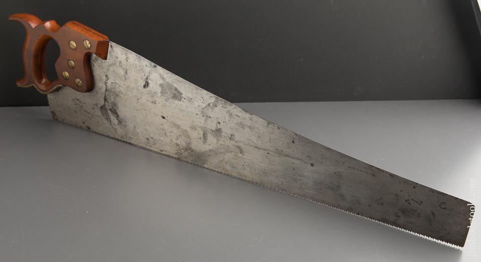 RARE 10 point 26 inch Crosscut SIMONDS No. 8A Hand Saw with Patent Guard NEAR MINT - 88470