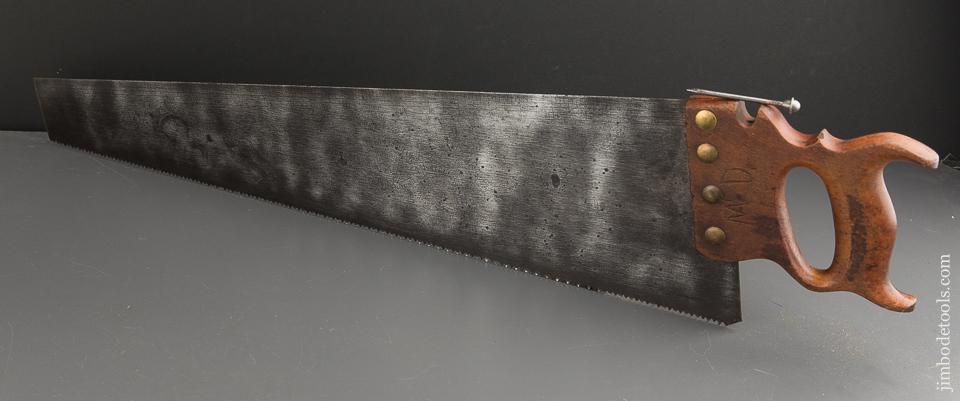 RARE 7 point 26 inch Crosscut JACKSON GORHAM DISSTON No. 29 Combination Saw with Scribe - 88496
