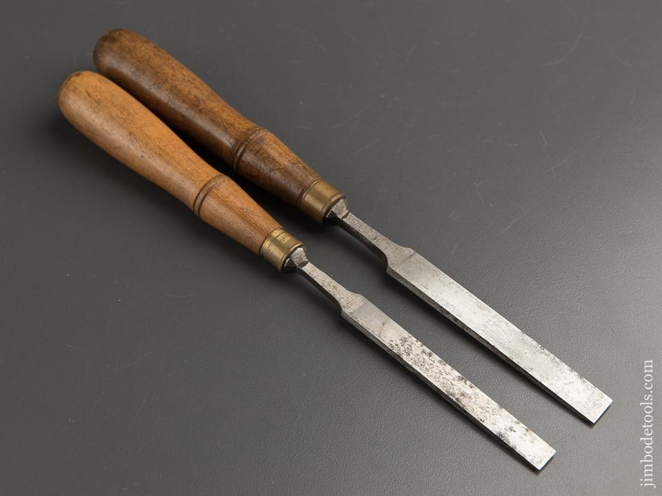 Extra Fine 1/2 & 3/8 inch BUCK BROS Tang Chisels - 88515