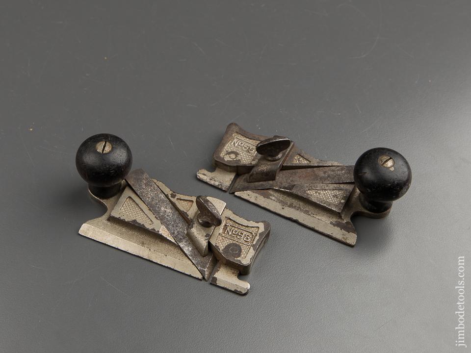STANLEY No. 98 & 99 Side Rabbet Planes GOOD+ - 88520