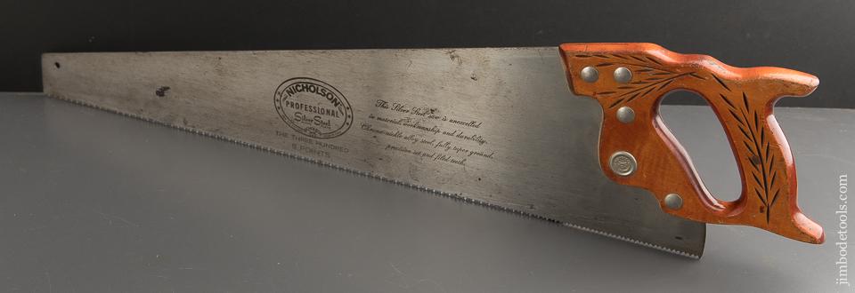 8 point 26 inch Crosscut NICHOLSON THE THREE HUNDRED Hand Saw - 88529