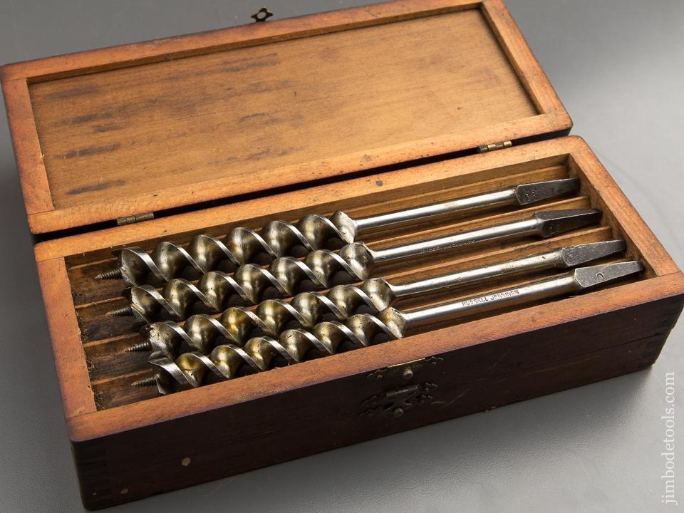 Complete Set of 13 RUSSELL JENNINGS Auger Bits in Original 3 Tiered Box - 88530