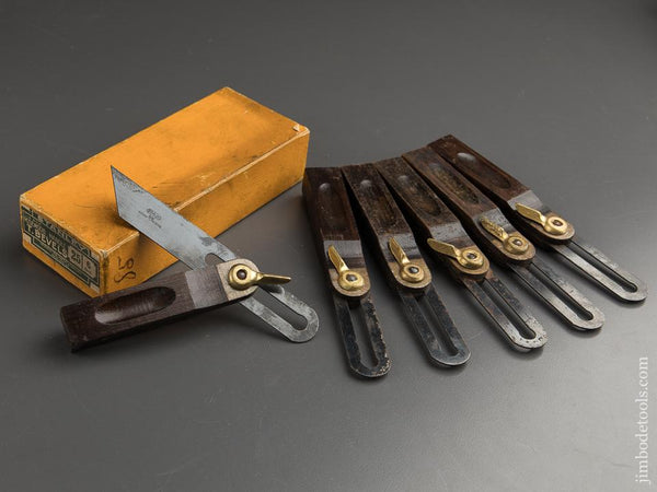 Full Box of Six inch STANLEY No. 25 Rosewood Handle T Bevels - 88541