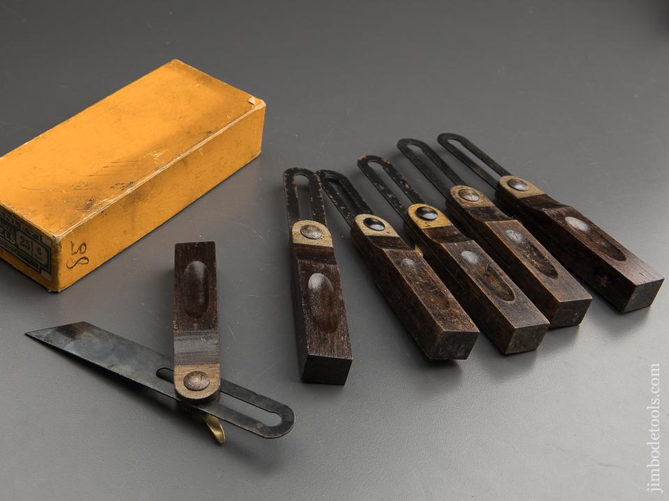 Full Box of Six inch STANLEY No. 25 Rosewood Handle T Bevels - 88541