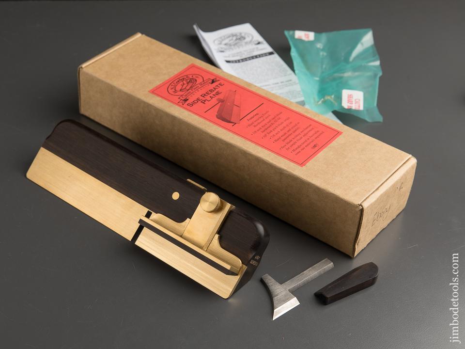 RARE Ebony H.N.T. GORDON & CO Side Rebate Rabbet Plane in Original Box - 88542