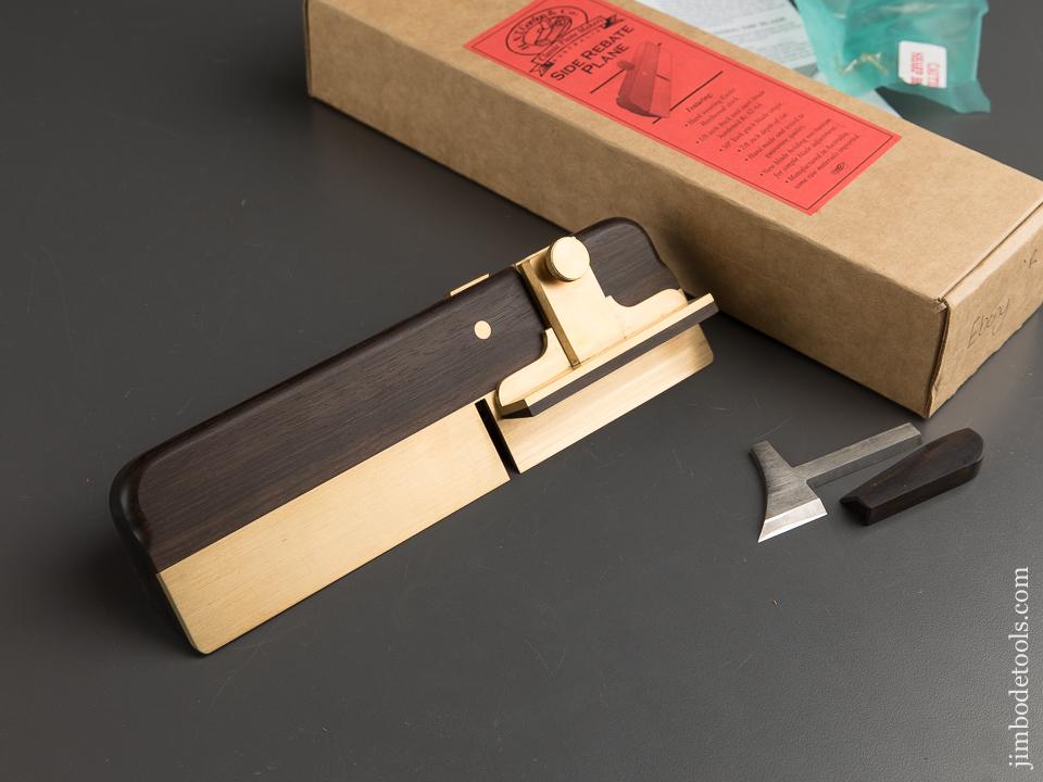 RARE Ebony H.N.T. GORDON & CO Side Rebate Rabbet Plane in Original Box - 88542