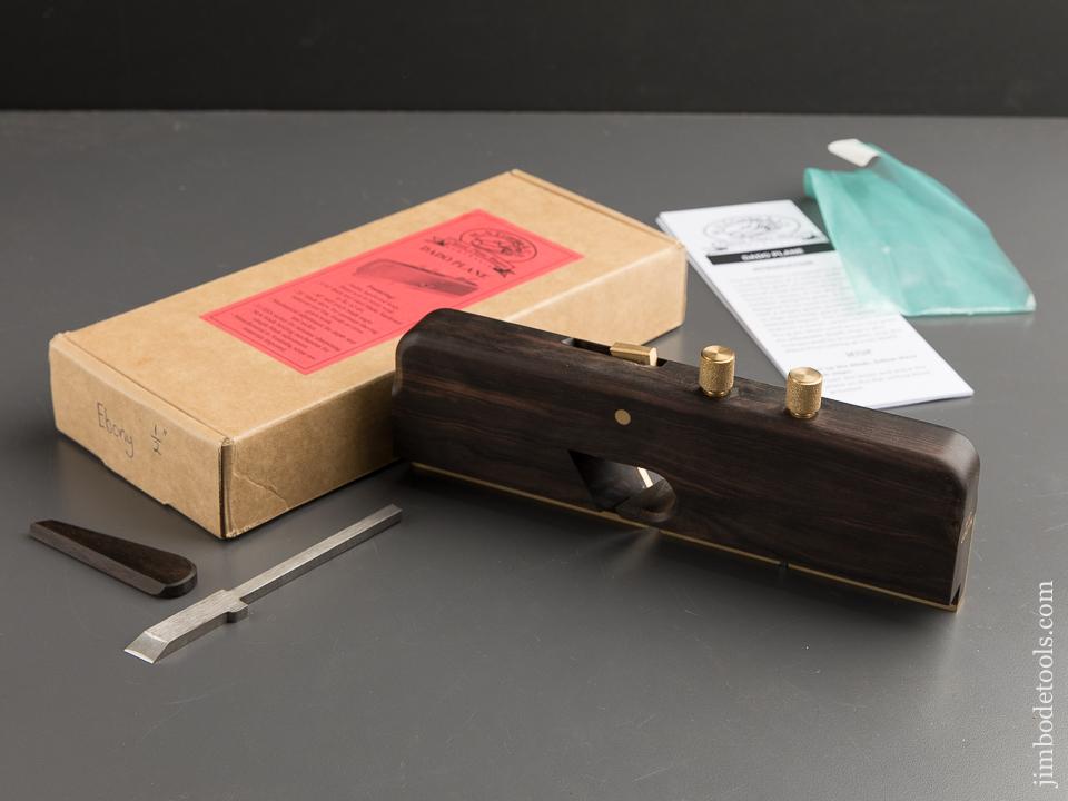 RARE Ebony H.N.T. GORDON & CO 3/16 inch Dado Plane in Original Box - 88543