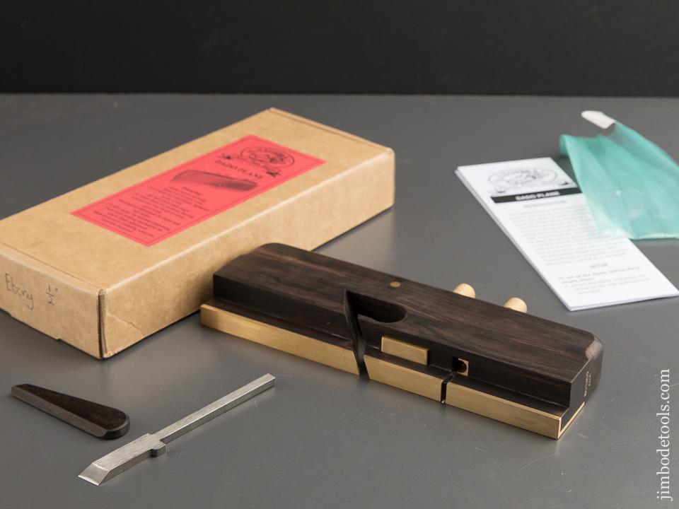 RARE Ebony H.N.T. GORDON & CO 3/16 inch Dado Plane in Original Box - 88543