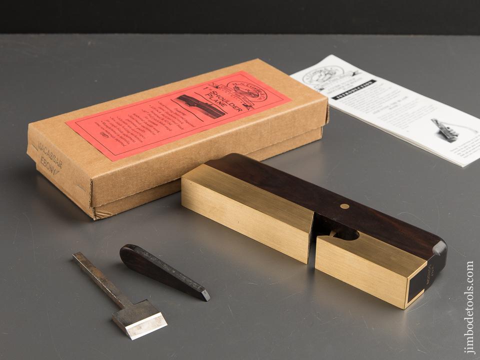 RARE Ebony H.N.T. GORDON & CO One inch Shoulder Plane MINT in Original Box - 88544