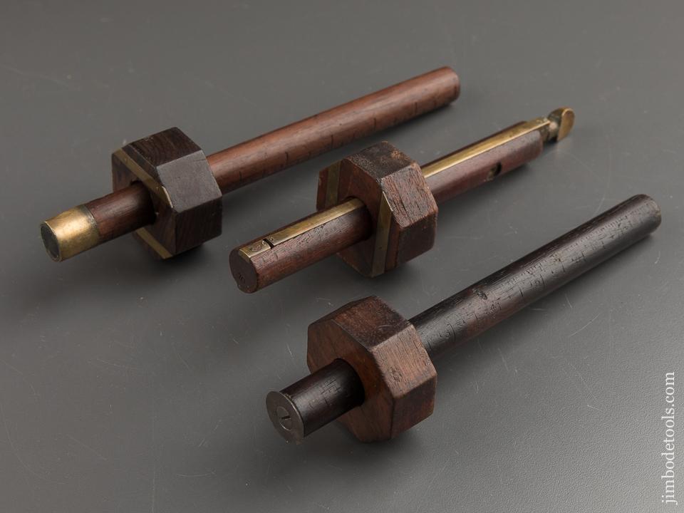 Three BRODHEAD Patent April 21, 1868 STAR TOOL CO Mortise Gauges - 88547