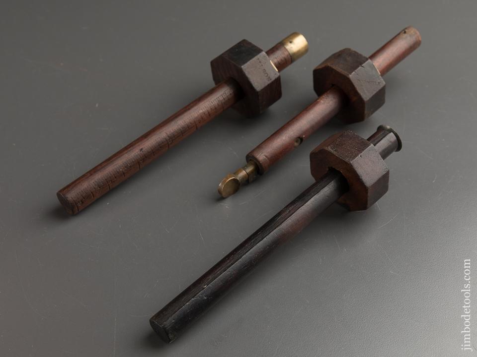 Three BRODHEAD Patent April 21, 1868 STAR TOOL CO Mortise Gauges - 88547