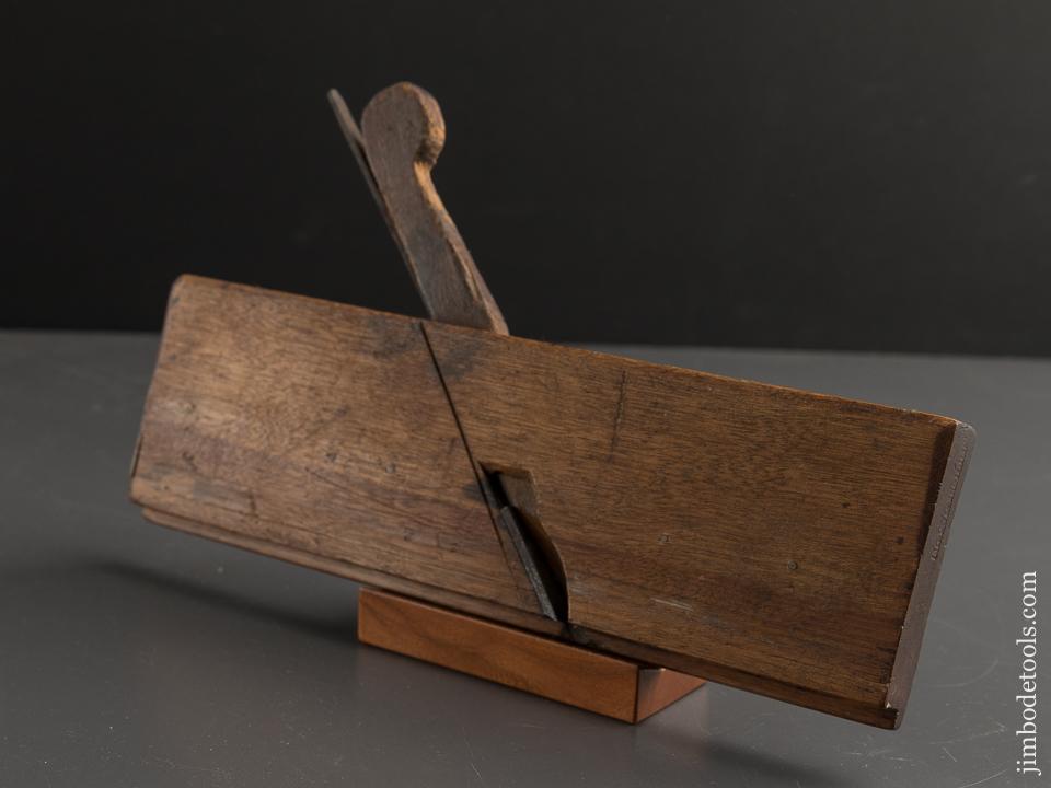 Very Good! 18th Century I. NICHOLSON Half Lap Molding Plane - 88554U
