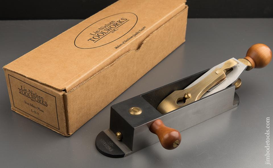 Discontinued! LIE-NIELSEN No. L_N 9 Iron Miter Plane MINT in Original Box - 88556
