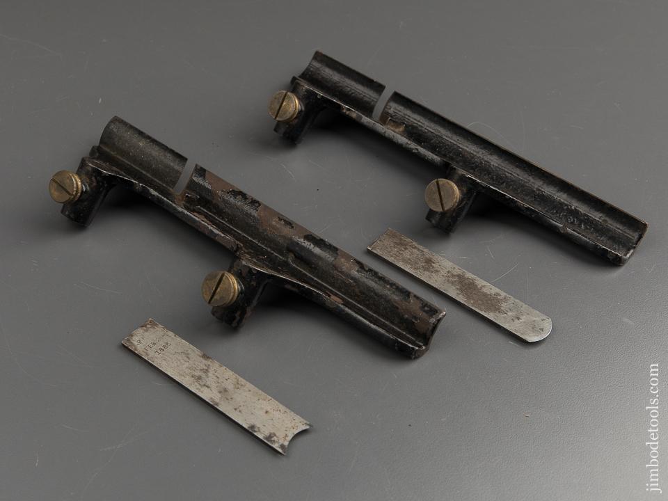 3/4 inch Pair of Hollow & Round Attachments with Cutters for STANLEY No. 45 and RECORD No. 405 Combination Planes - 88570