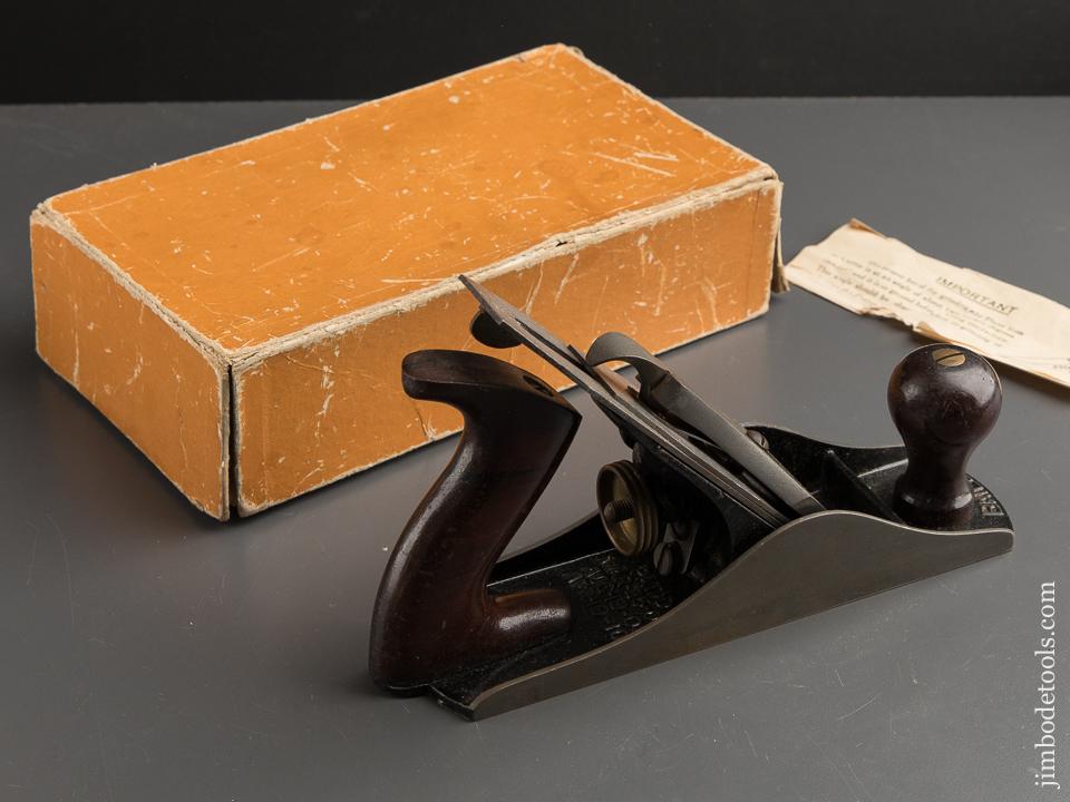 STANLEY No. 4 Smooth Plane EXTRA FINE Type 12 circa 1919-24 in Early Box SWEETHEART - 88575
