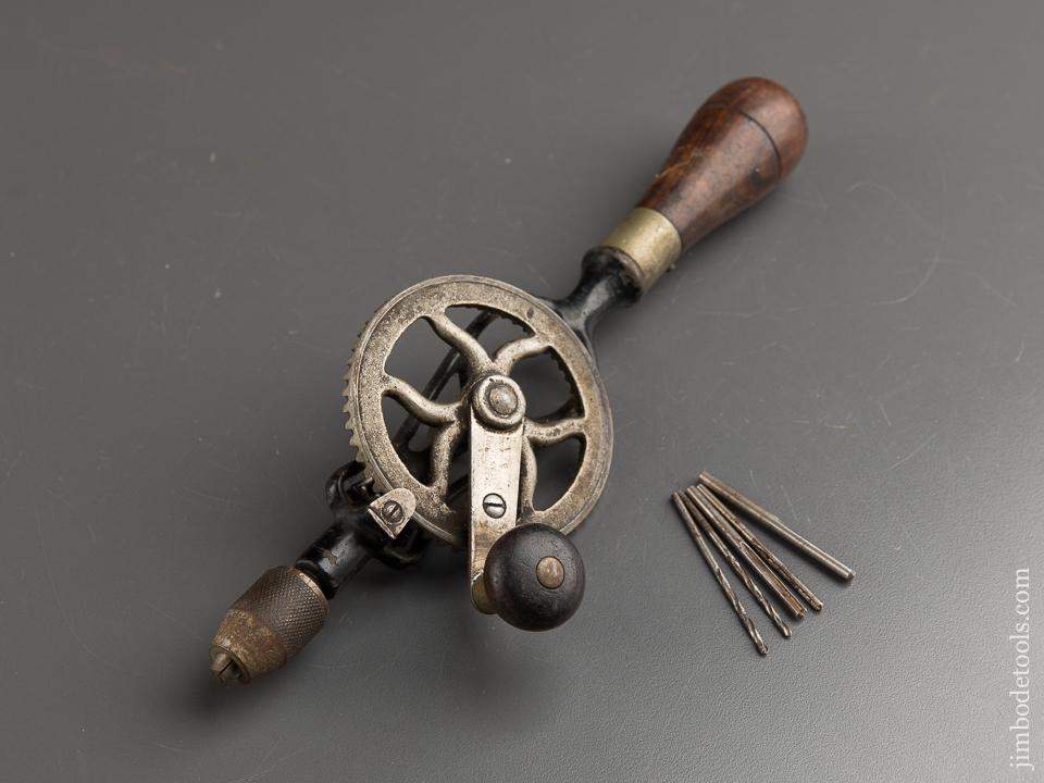 10 1/2 inch GOODELL PRATT Egg Beater Hand Drill with Four Bits = 88576