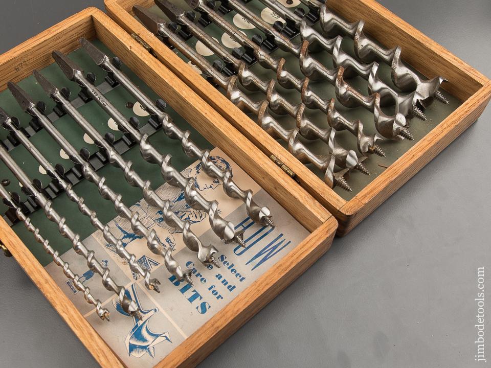 Complete Set of 13 IRWIN Auger Bits in Original Box - 88619