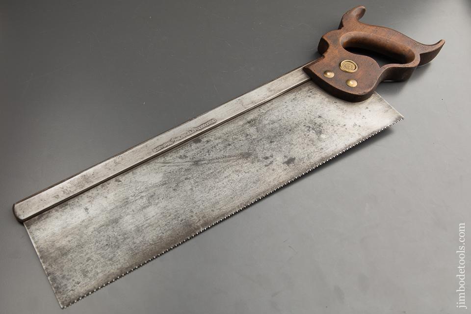Excellent 12 point 16 inch Rip HENRY DISSTON & SONS Tenon Saw - 88630