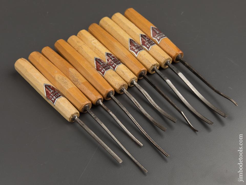 Ten DASTRA German Carving Gouges with Decals - 88642