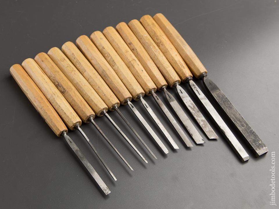 Twelve DASTRA Carving Tools with Decals * 88657 – Jim Bode Tools