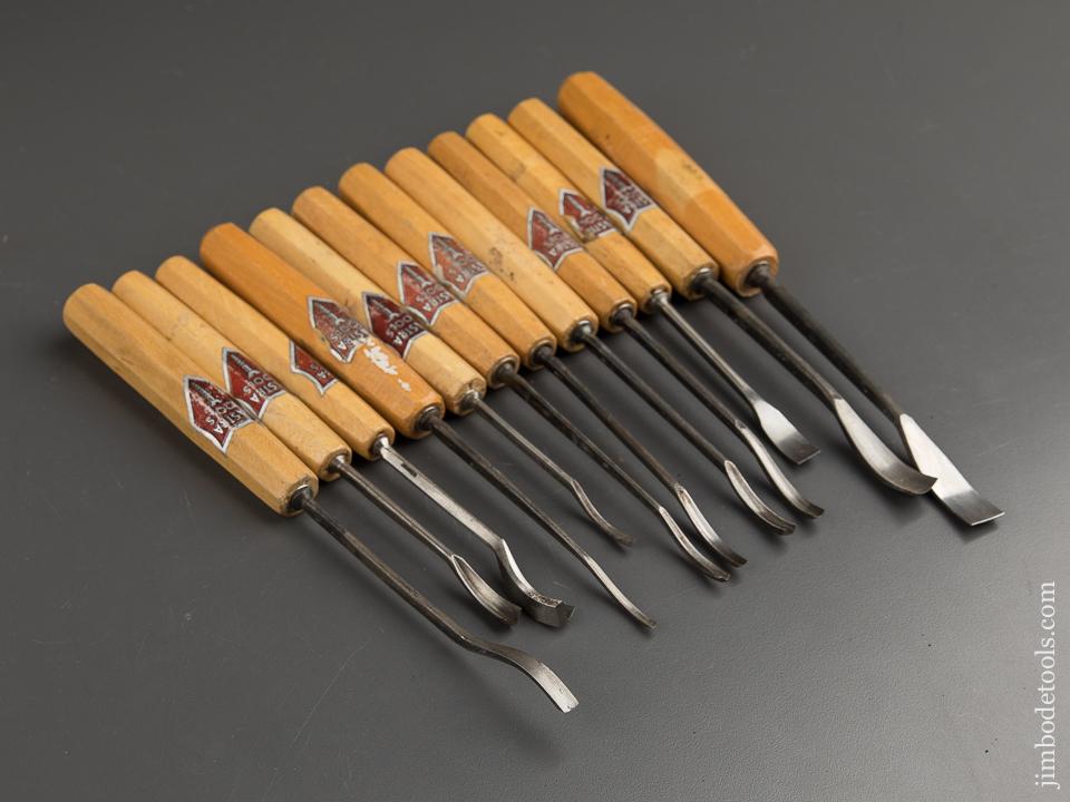 Twelve DASTRA Carving Gouges with Decals - 88658