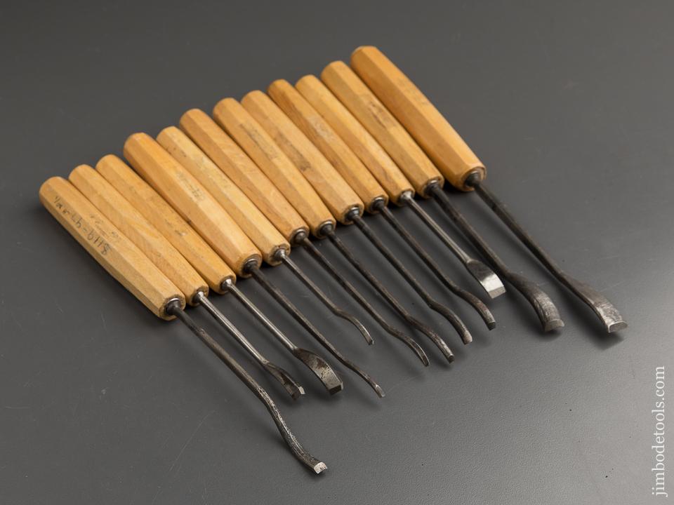 Twelve DASTRA Carving Gouges with Decals - 88658