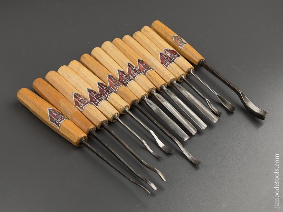 Thirteen DASTRA Carving Gouges with Decals - 88662
