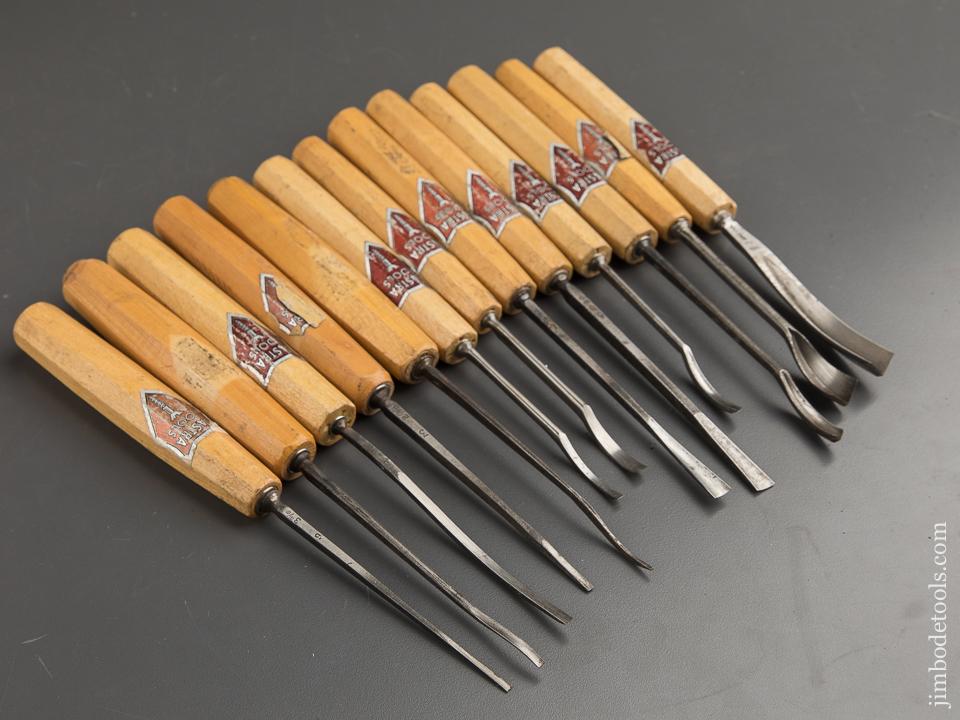 Thirteen DASTRA Carving Gouges with Decals - 88667