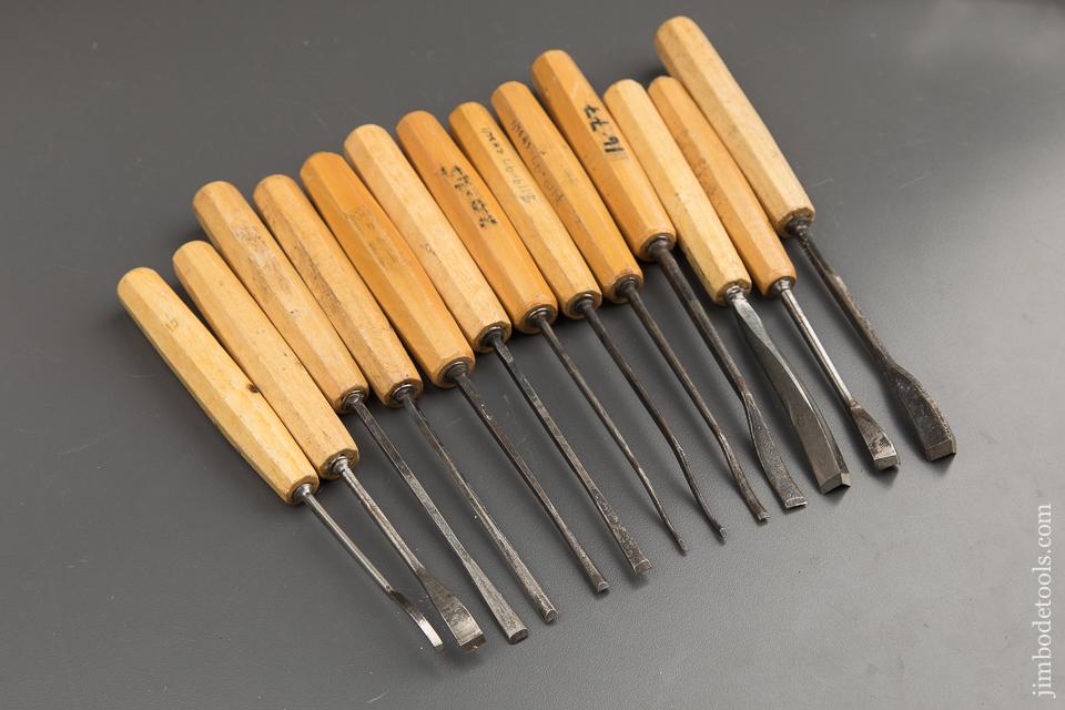 Thirteen DASTRA Carving Gouges with Decals - 88669