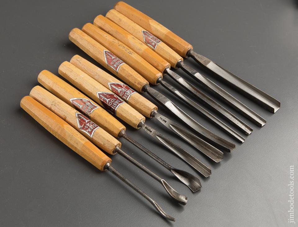 Ten DASTRA TOOLS Macaroni & Bee Gouges with Decals - 88670