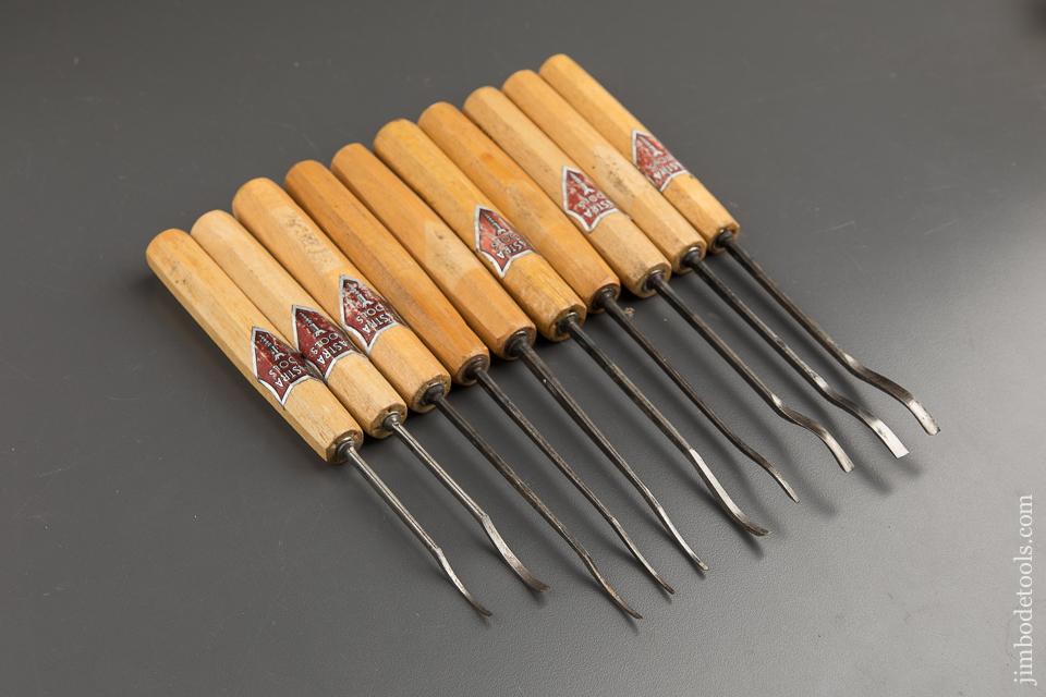 Dastra Gouges Stamp Ten DASTRA CARVING Gouges with Decals -- 88671 – Jim Bode Tools