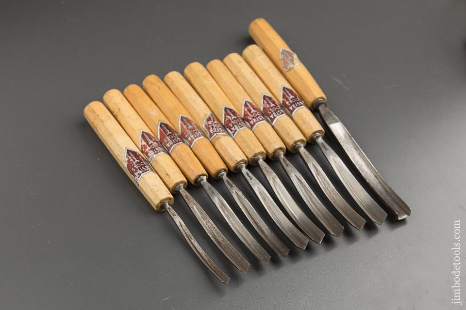 Ten DASTRA CARVING Gouges with Decals - 88672