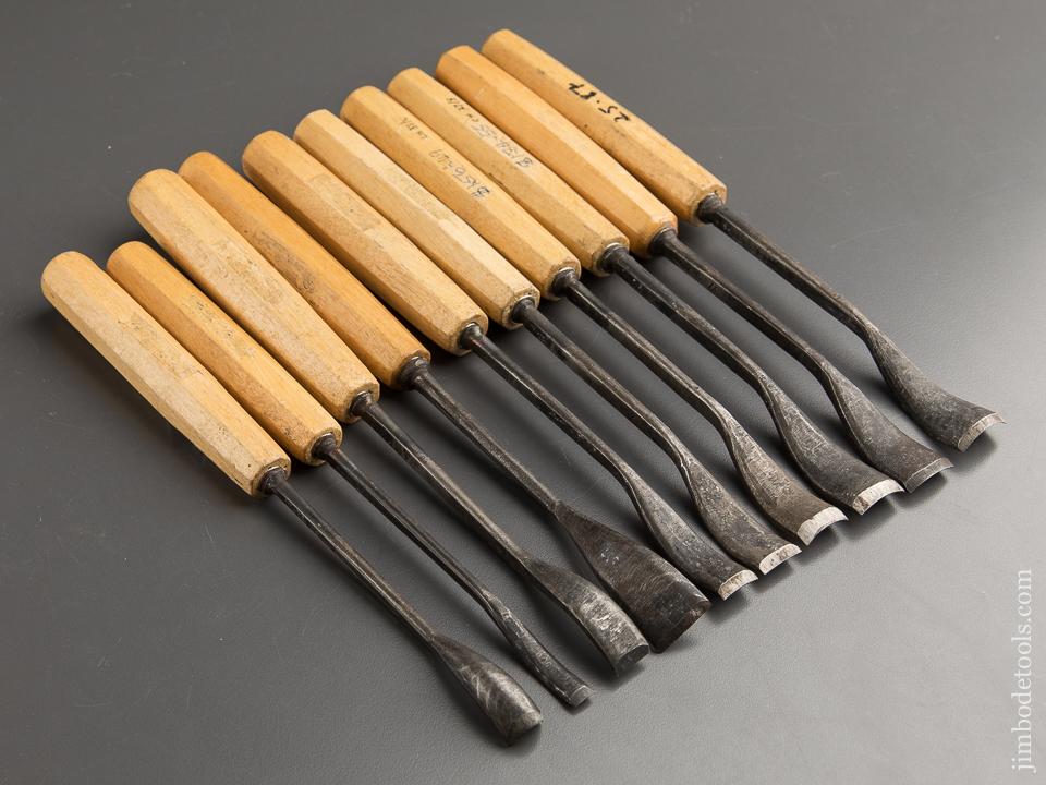 Ten BIG Spoon Gouges by DASTRA TOOLS with Decals - 88692