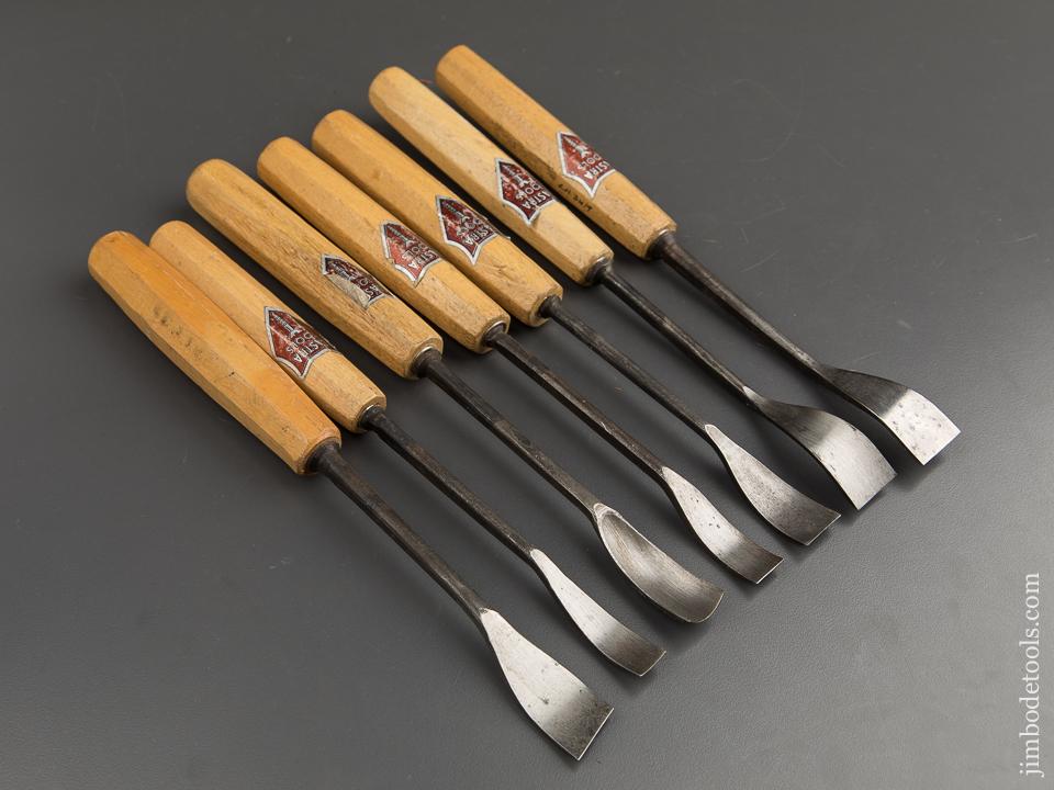 Seven BIG Spoon Gouges by DASTRA TOOLS with Decals - 88695
