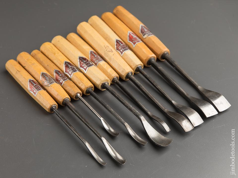 Ten DASTRA TOOLS Spoon Gouges with Decals - 88696