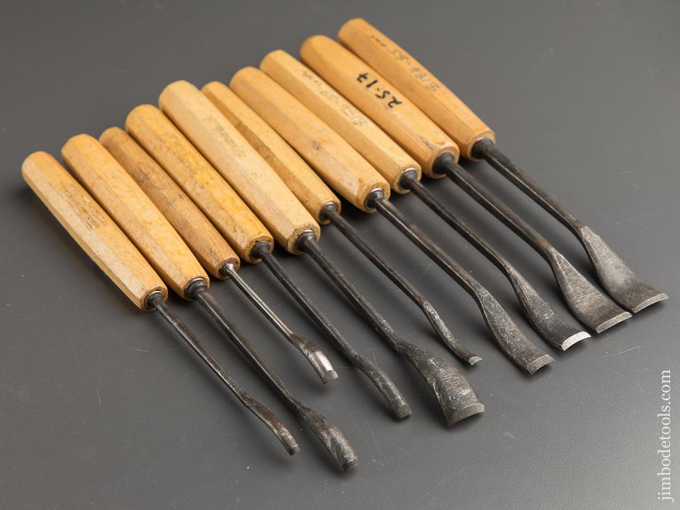 Ten DASTRA TOOLS Spoon Gouges with Decals - 88696