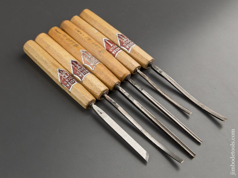 Six NEW OLD STOCK Carving Chisels by DASTRA with Decals - 88732
