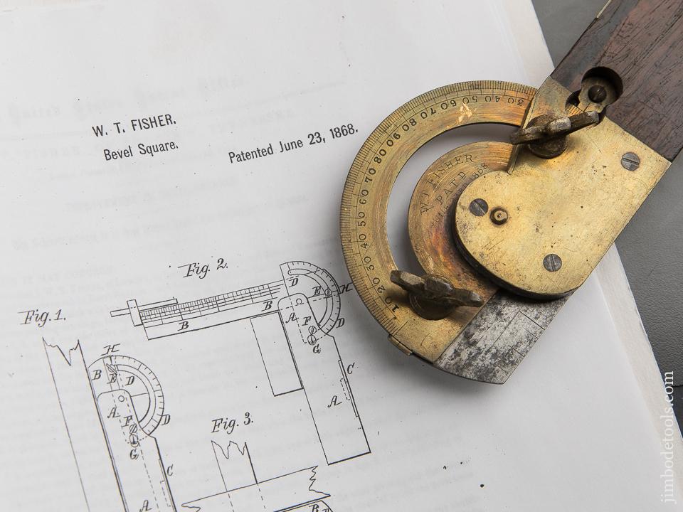 FISHER Patent June 23, 1868 DISSTON & MORSS Twelve inch Bevel - 88375