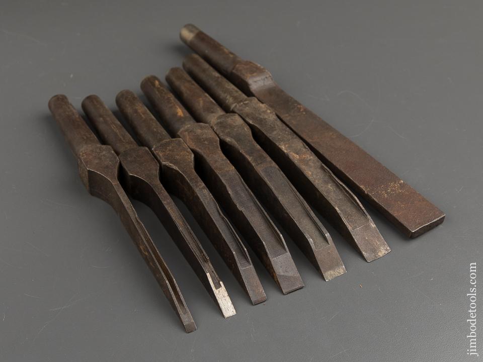 RARE Set of Seven Mortise Bits for Foot Powered Mortiser Machine - 88736
