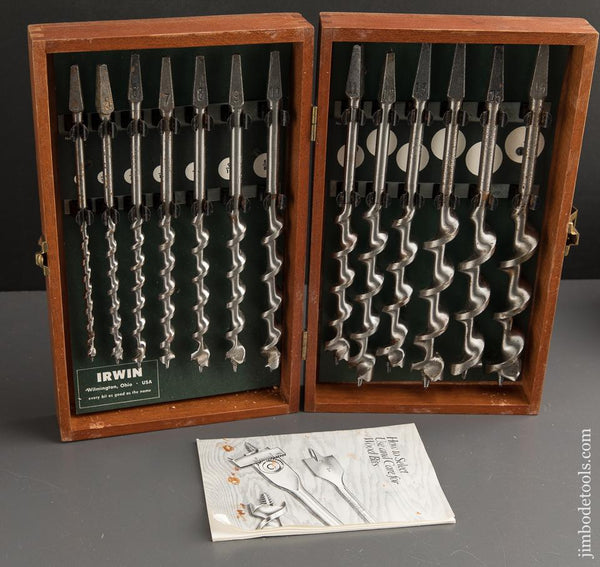 EXTRA FINE & Complete Set of 13 IRWIN Auger Bits in Original Box - 88758