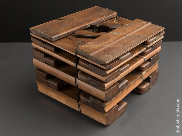 Matched Working Set of 16 Hollows & Rounds Moulding Planes ALL by HIGGS London circa 1785-1828 ODD - 88763