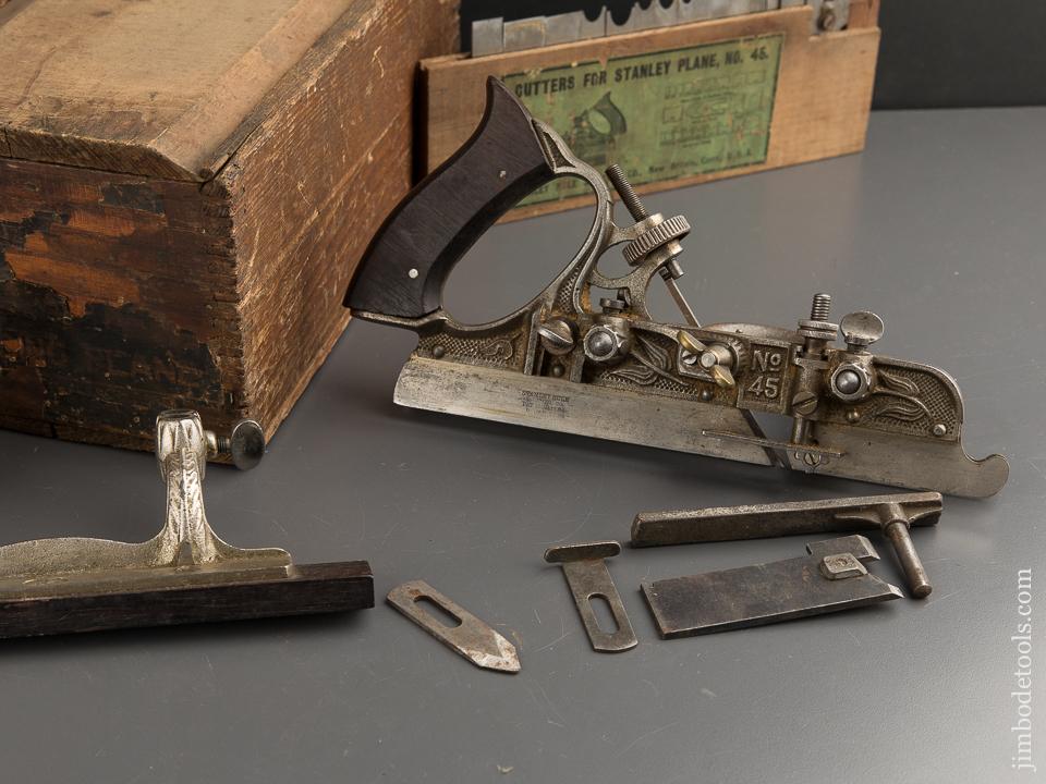 SUPER User STANLEY No. 45 Combination Plow Plane in ORIGINAL Box - 88766