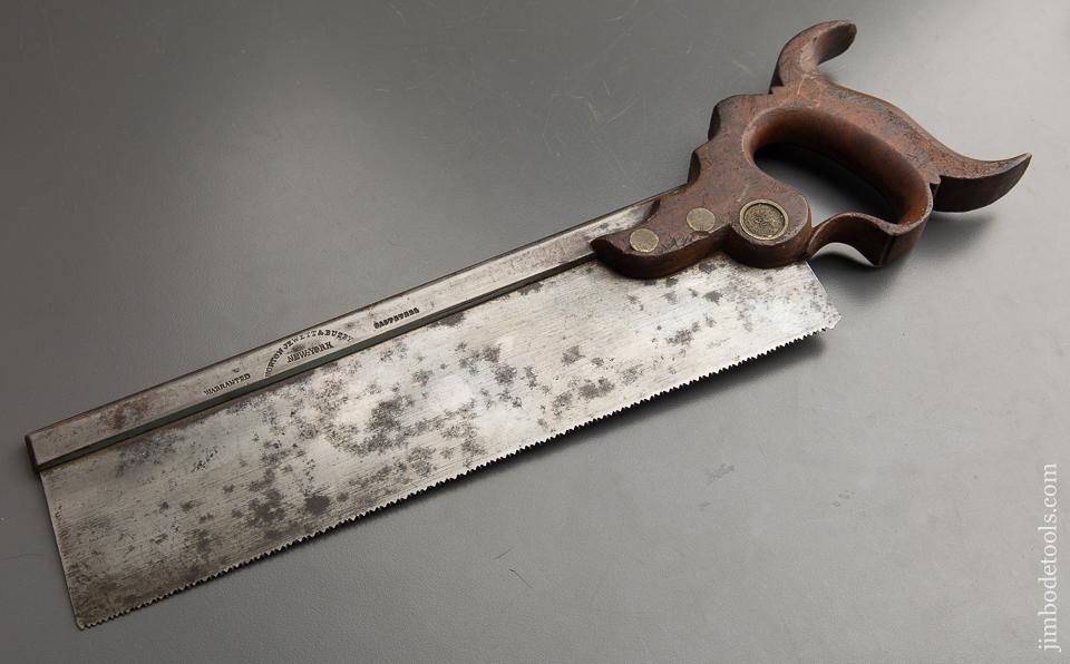 Very Rare! NORTON JEWETT & BUZBY NY Triple Cove Saw - 88767U