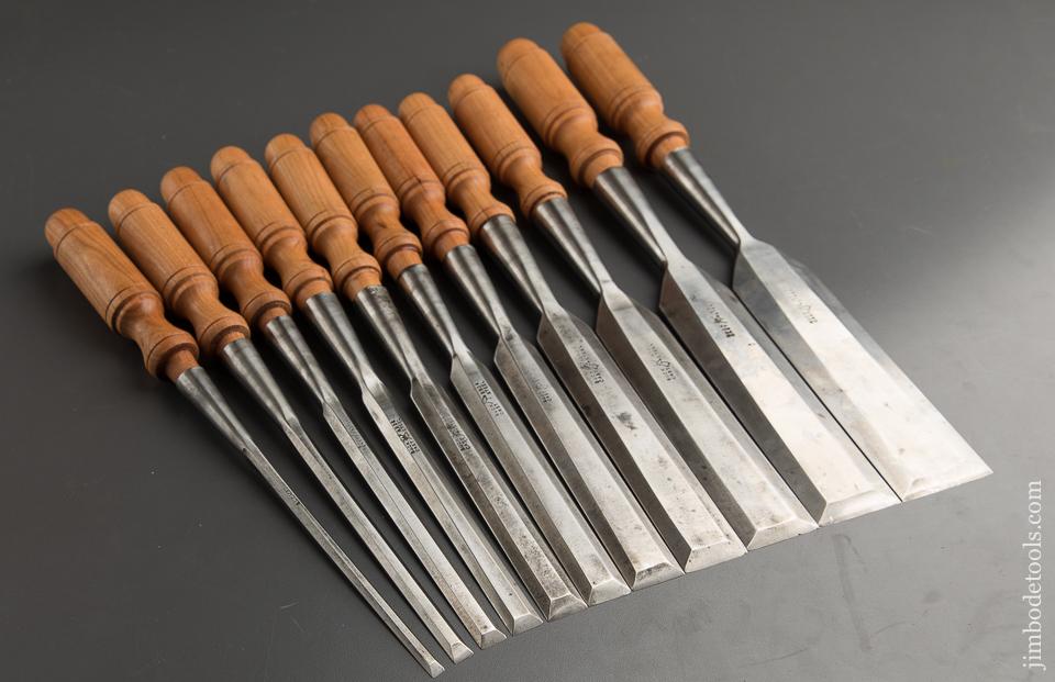 Stunning Set of BUCK BROS. Socket Firmer Chisels - 88796