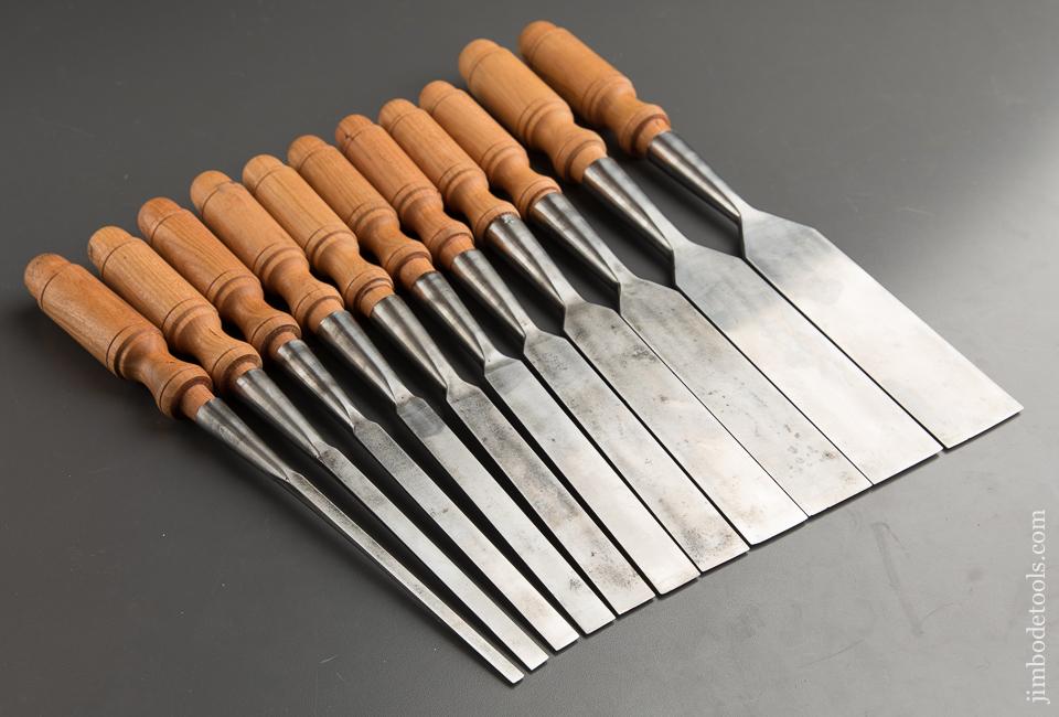 Stunning Set of BUCK BROS. Socket Firmer Chisels - 88796
