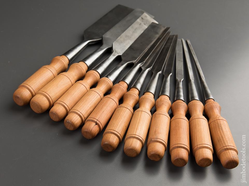Stunning Set of BUCK BROS. Socket Firmer Chisels - 88796