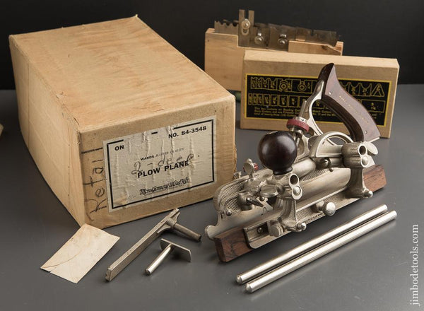 Near Mint! MONTGOMERY WARD No. 84-3548 Plow Plane BY STANLEY 100% COMPLETE in Original Box - 88799