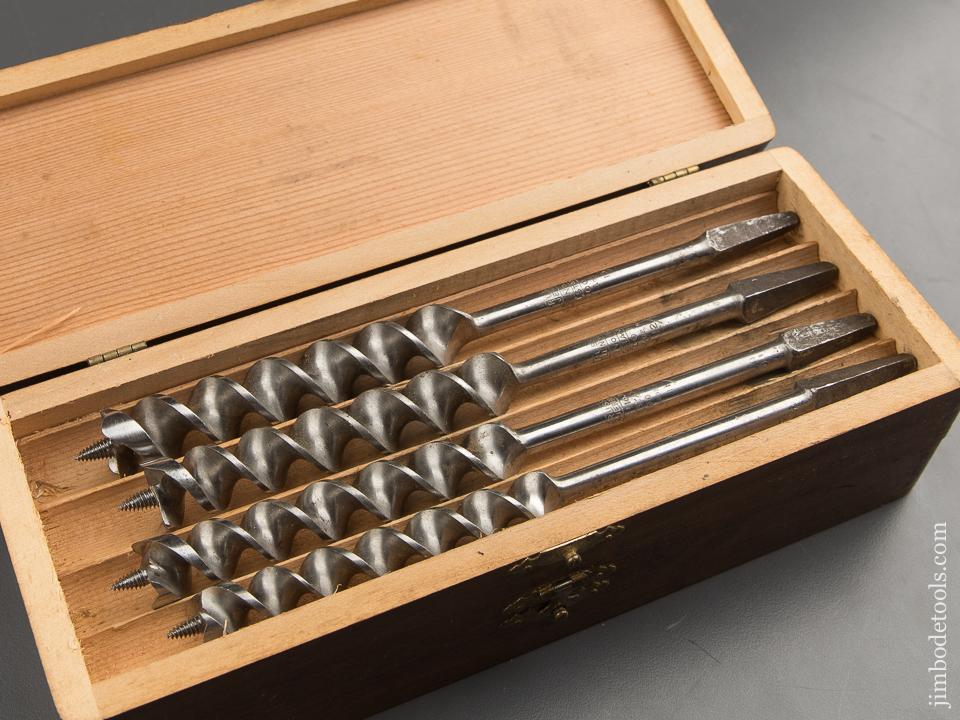 EXCELLENT Complete Set of 13 RUSSELL JENNINGS Auger Bits in Original 3 Tiered Box - 88801